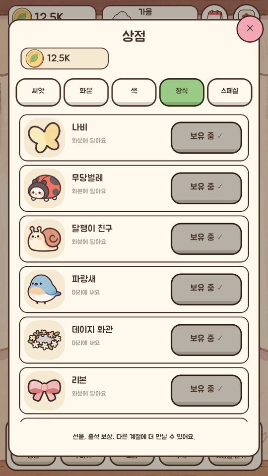 화분 모양, 색, 장식이 있는 상점